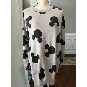 H&M Disney Mickie Sweatshirt Grey/Black Size M